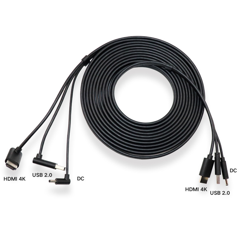 新款VR连接线 虚拟现实设备外接HTC vive头戴式三合一数据线5米