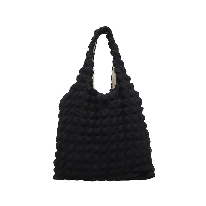 Nuevo ins mujer caramelo bolso de nube de color extranjero bolso de soplado 2024 nuevo canvas simple bolso de hombro