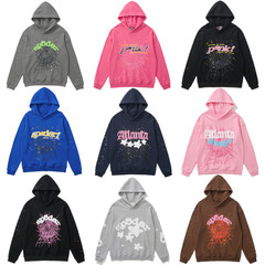 ヒップホップ歌手ヤングThugと同じSp5derクモの巣555555発泡プリントと帽子付きの男女
