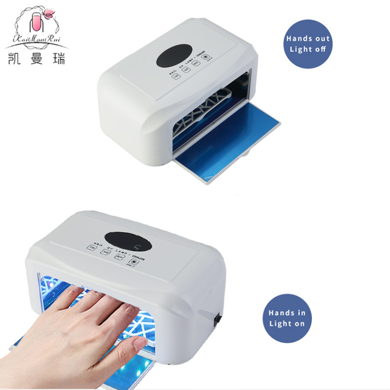 Lámpara de Uñas de 80W para Venta al por Mayor, Fuente de Luz Dual, Sensor Inteligente, Lámpara de Fototerapia, Secado Rápido de Gel, Máquina de Uñas