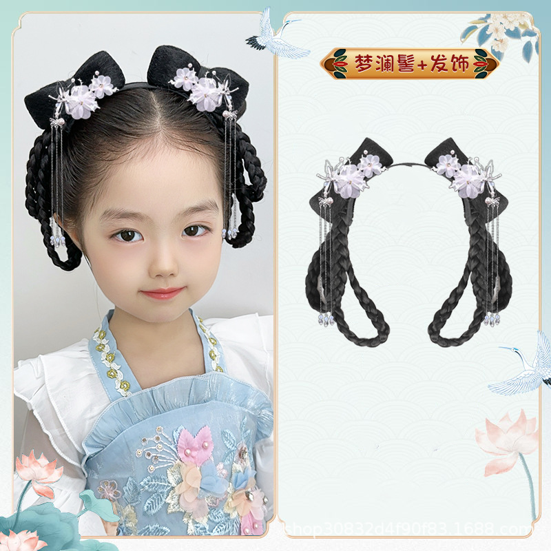 Menglan 번 + 은잠자리 헤어 액세서리 한 쌍