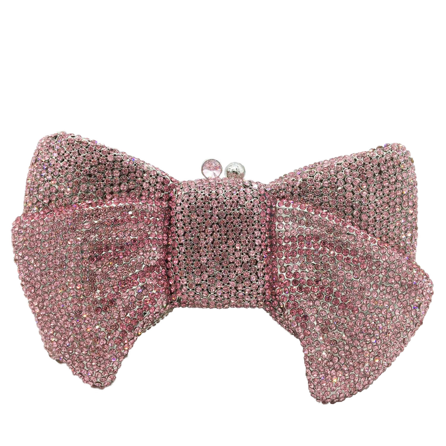 Fgg Clutch Bag Metal Rhinestone Clutch Bag Bow Dinner Bag Party Evening Bag display picture 1