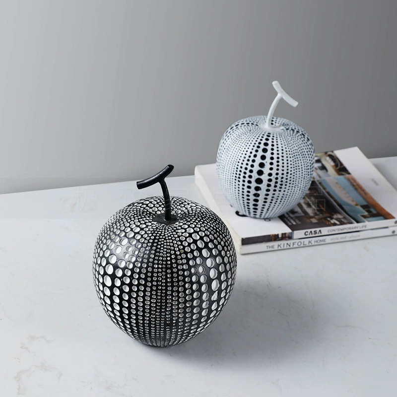Apple, modern minimalistic decorations, light luxury style, home decor