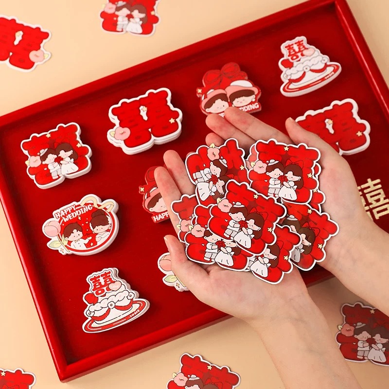 Casamiento creativo decoración de boda mini mano arrojar decoración de la sala de bodas nueva casa bandeja de frutas dibujos animados pequeñas palabras de boda