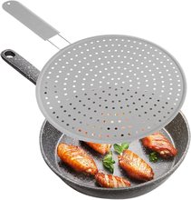 硅胶防溅锅盖厨房硅胶滤油网防溢锅盖沥水3合1硅胶锅盖锅垫