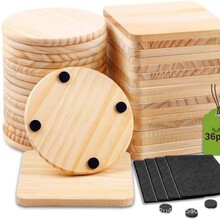 现货杯垫方形圆形带防滑垫收纳盘家用松木隔热垫托盘创意木质餐垫