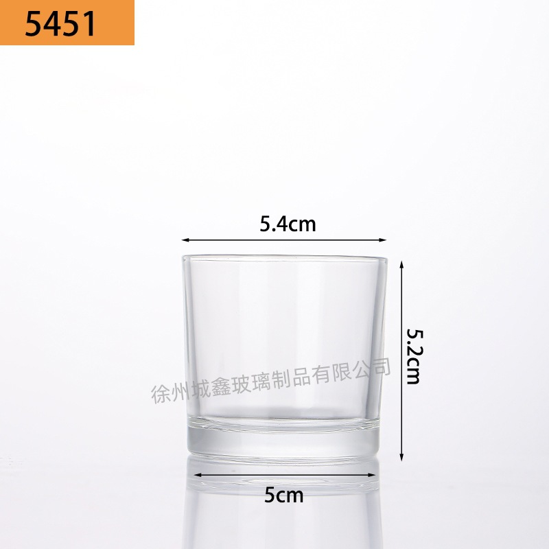 Vasos de vidrio transparentes para velas aromáticas al por mayor, portavelas de vidrio, adornos perfumados, vasos vacíos, recipientes para velas DIY, estilo nórdico