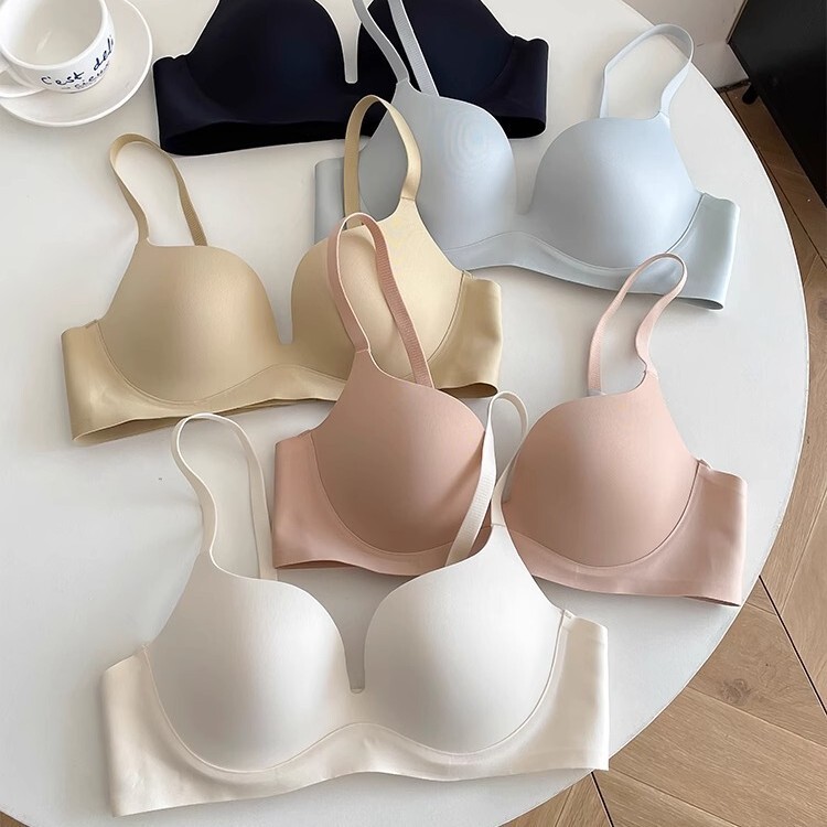 Original Japanese Anti-gravity Gather-up Underwear Women's Traceless Small Chest Show Large Soft Steel Ring Upper Hanging Anti-sagging Bra