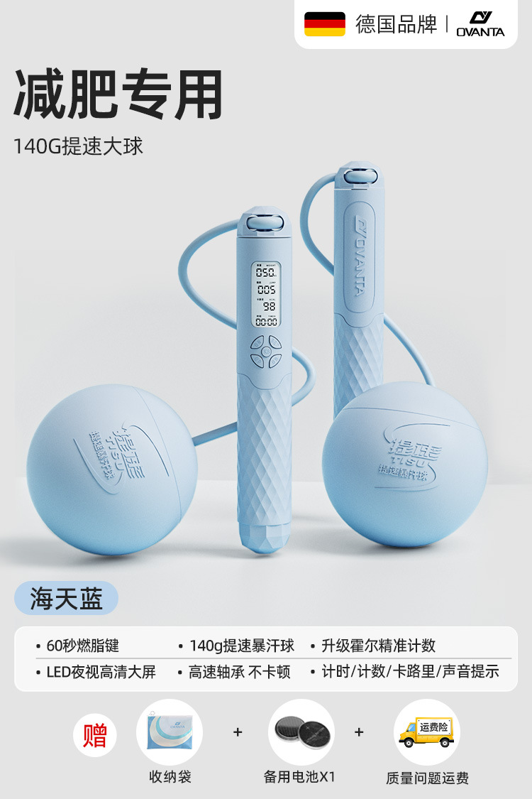 [버튼 배터리] 65mm 무선 볼/블루