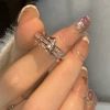 Ring with letters, letter D