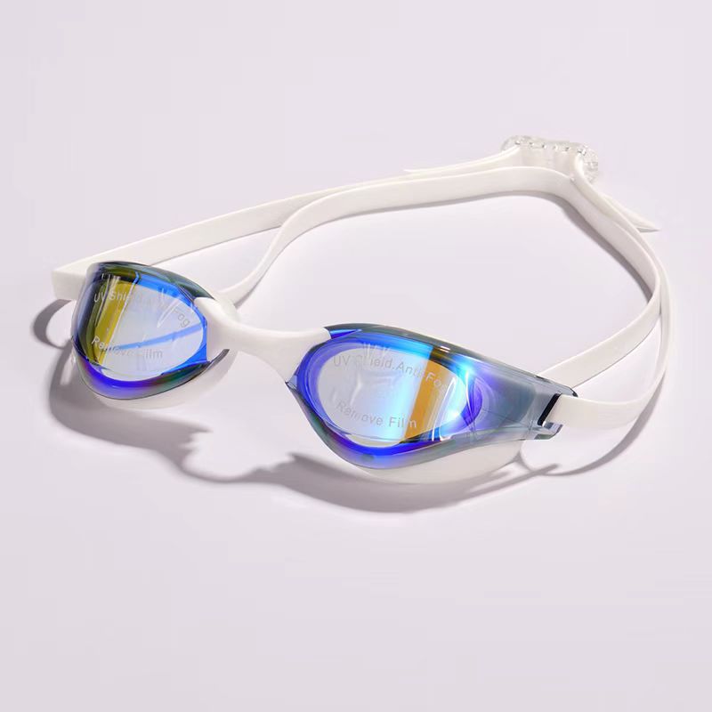 Gafas de Natación Galvanizadas Antivaho para Adultos, PC, Impermeable, Antivaho