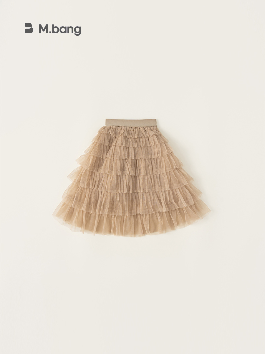 Youbao ropa para niños niñas falda de pastel de verano niña bebé color sólido falda larga dulce falda de princesa de malla para niños falda de media longitud