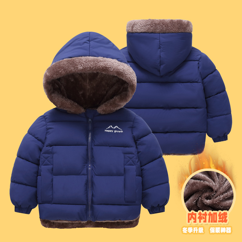 878 invierno nuevo niño doble cara usar ropa de algodón de lana para niños niñas chaqueta de algodón caliente para niños mayores