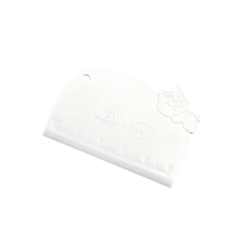 CAKOO フードグレードのプラスチックスクレーパー、スケール付き、ベーキングケーキスパッタリングオールインワン厚みのあるキッチン家庭用|undefined