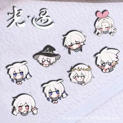 SKY光遇周辺森系ブローチ女子学生可爱い漫画白鸟カカシ平茸カップルバッジ潮