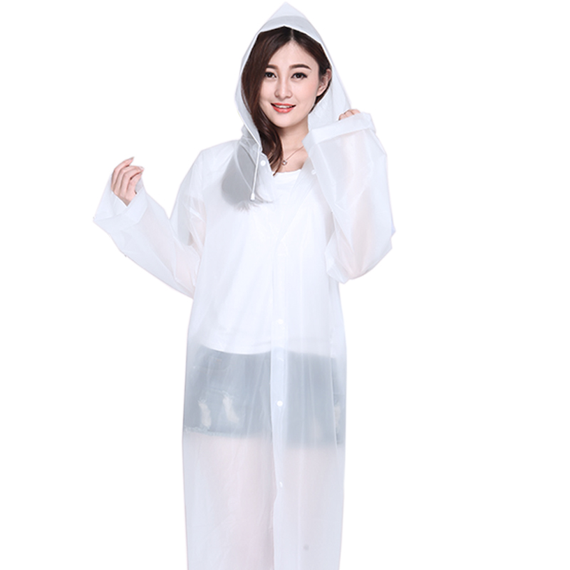 (2개) WG6Q 비옷 긴 전신 비바람 방지 야외 휴대용 두꺼운 비 세트 투명한 성인 어린이 남성과 여성 일회용