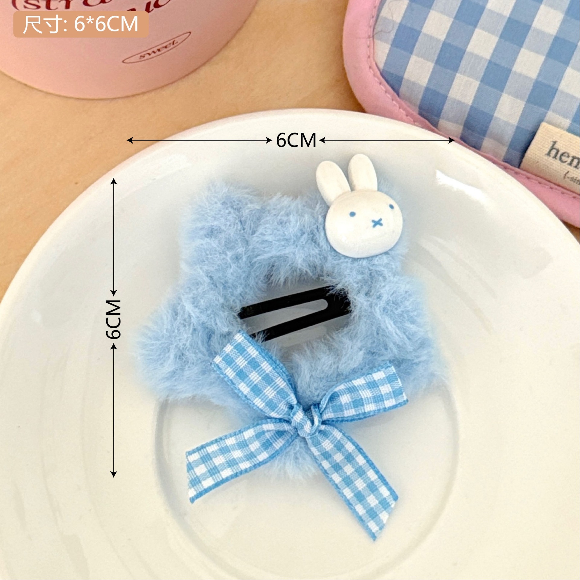 1 ¿ Blue - Velvet Star Bunny hair clip