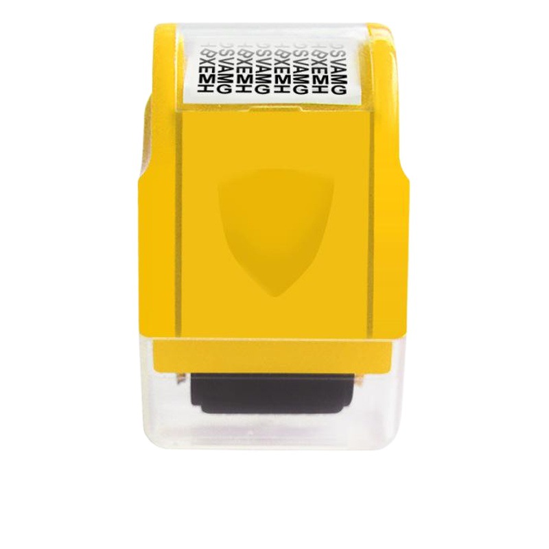 Rodillo sello confidencial código ilegibles blindaje privacidad confidencial orden expreso código ilegibles aceptación recubrimiento cubierta palabra palo