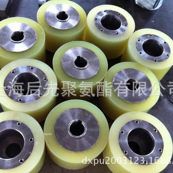 供应铁芯裹胶轮 聚氨酯包胶轮 聚氨酯轮 牛筋轮