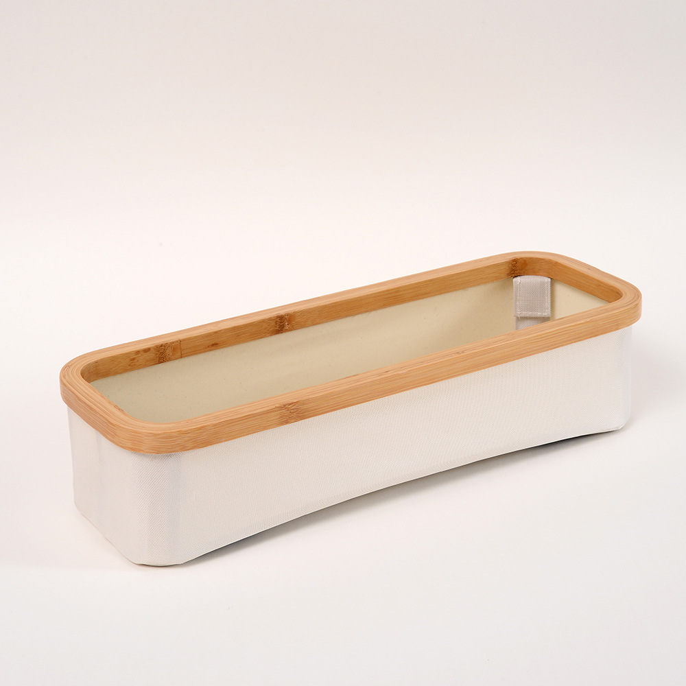 Cesta de ropa sucia de bambú plegable transfronteriza con bolsillo interior, cesto de almacenamiento de ropa, tela de bambú, cesto de almacenamiento de ropa sucia