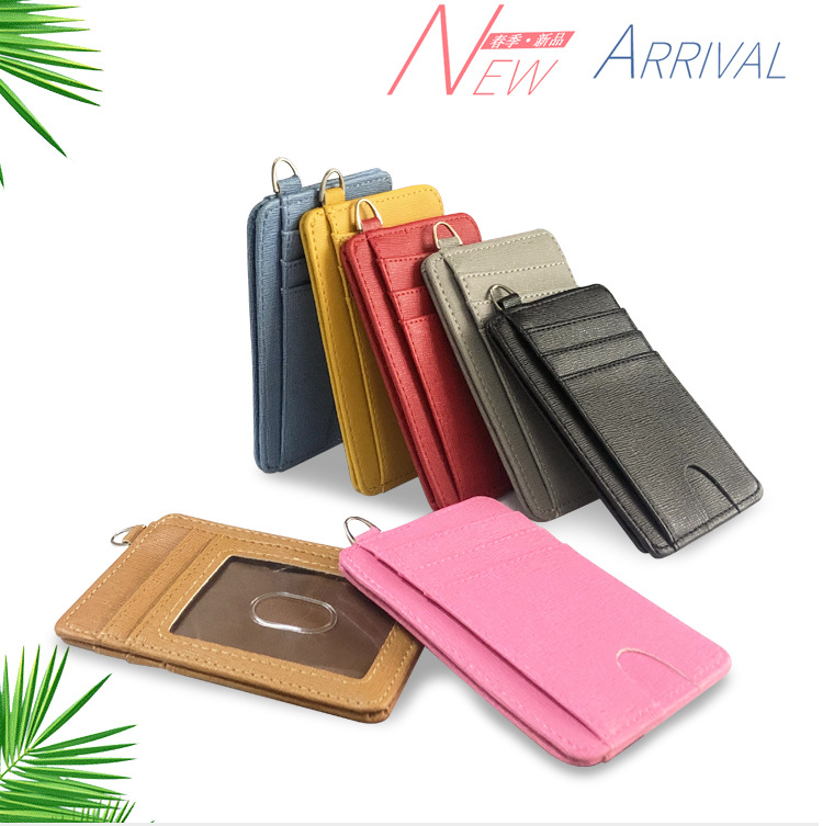 Korean New Simple Solid Color Pu Multi-card Wallet display picture 2