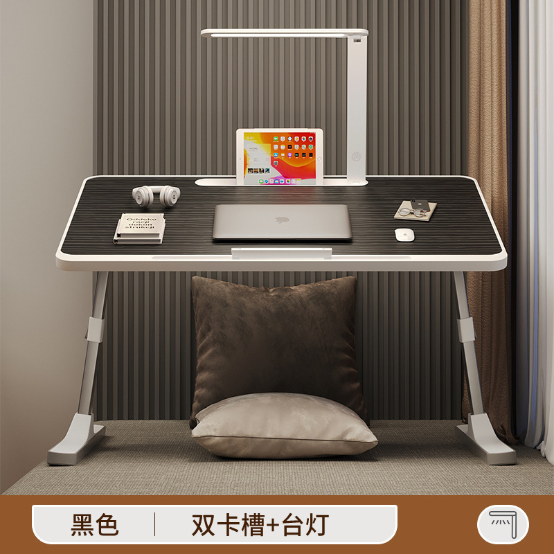 Small Table with Desk Lamp Foldable Lifting Bed Desk Student Writing Bay Window Bedroom Dormitory Bed Computer Desk Small Table with Desk Lamp Foldable Lifting Bed Desk Student Writing Bay Window Bedroom Dormitory Bed Computer Desk