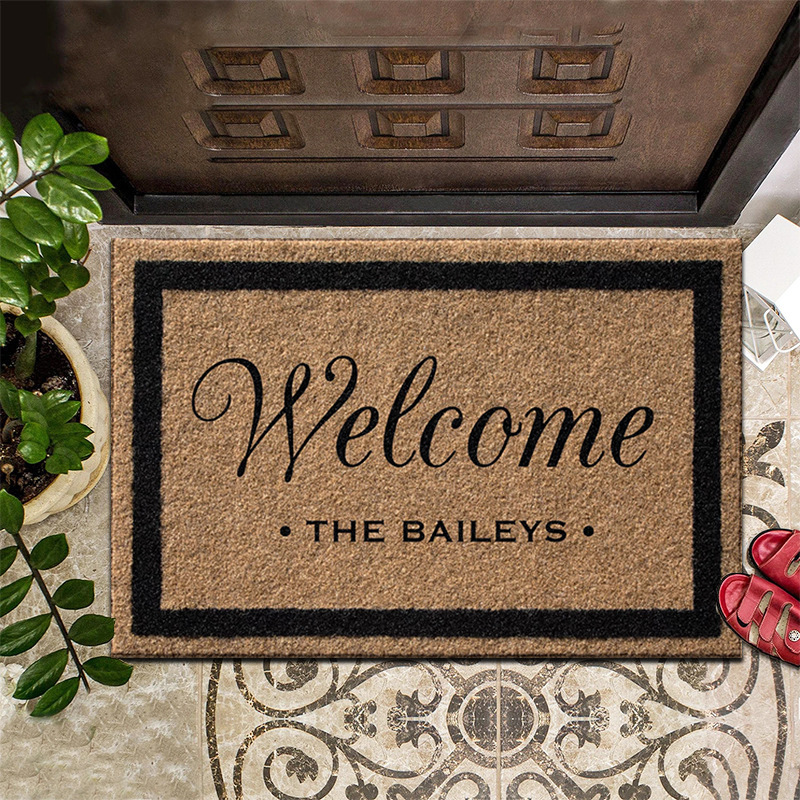 Grenziwwerschreidend Retro Amerikanesche Stil Heem Entrée Dier Rutschfest Diermatt Entrée Dreckbeständeg Foussmatt Dekorativ Buedemmatt Toilette Diermatt_voghion.com