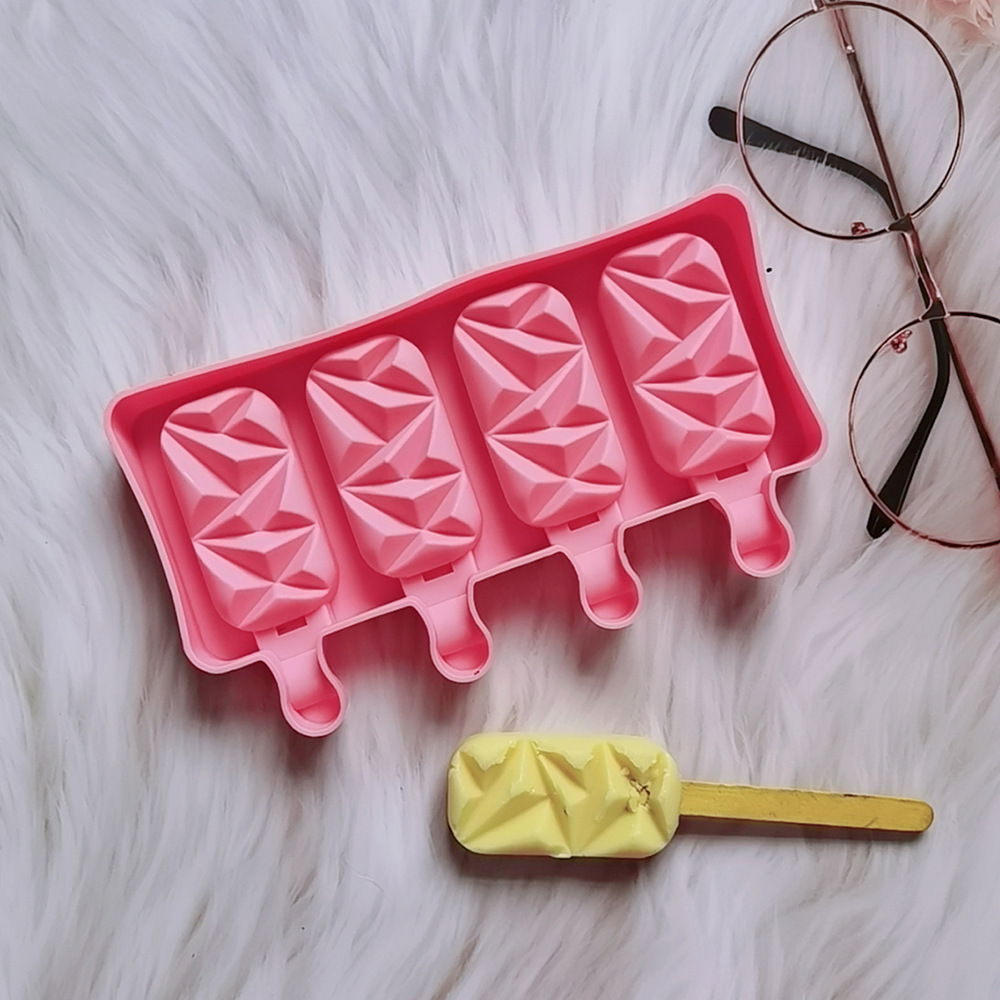 4 pequeños 44 molde de silicona pastel helado pudín molde de postre jabón utensilios de cocción