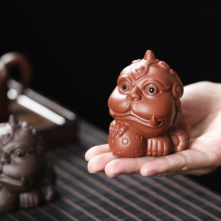 Purple sand tea pet boutique nourishing lucky mini cute tea table tea table tea set decoration accessories