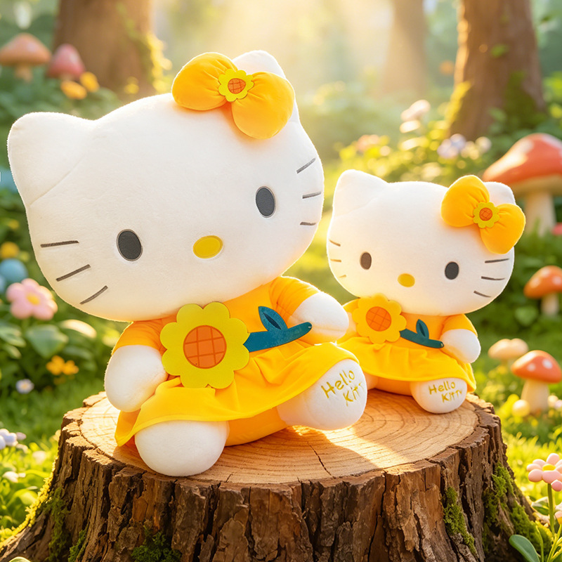 New Colorful Fruit KT Cat Doll Cute and Adorable Childlike Cat Plush Toy Birthday Gift for Girls New Colorful Fruit KT Cat Doll Cute and Adorable Childlike Cat Plush Toy Birthday Gift for Girls