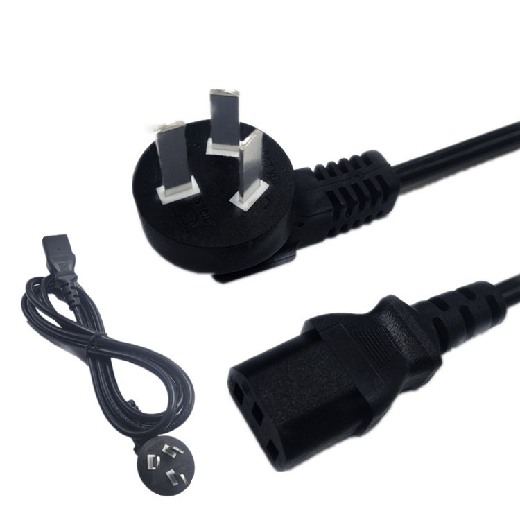 厂家推荐纯铜电源线3x0.75平方1.5米电饭煲链接线 三芯国标品字尾