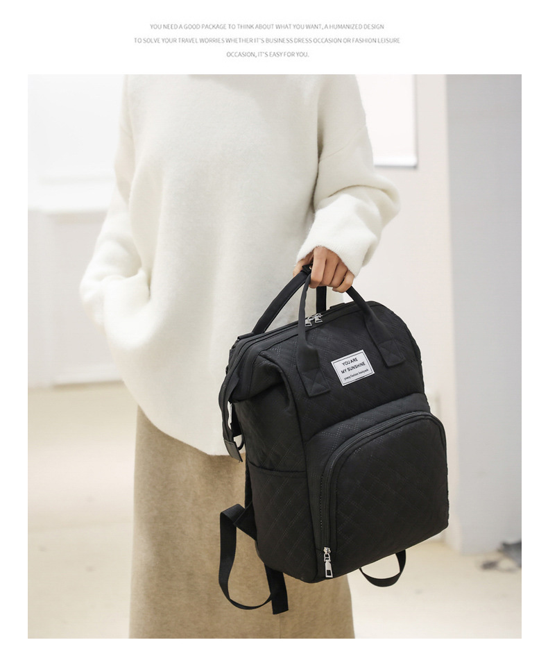 Fashionable Korean-style double-shoulder mommy bag, multi-functional maternity bag, large-capacity baby and maternal products storage bag, milk storage bag undefined