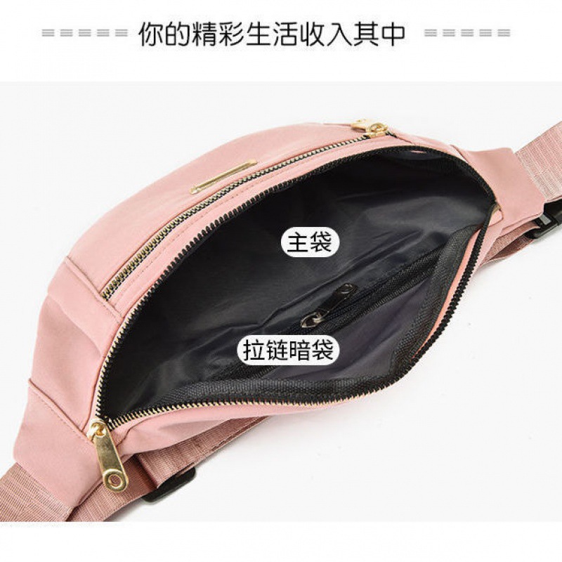 Bolsa de pecho de gran capacidad multifuncional de estilo coreano bolsa de tela de nylon para mujer bolsa de viaje de ocio al aire libre bolsa de cintura bolsa de cajero