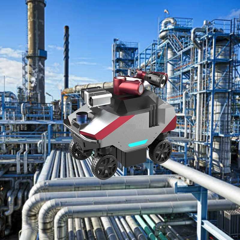 Система контроля состояния оборудования производства, робот для инспекции, автоматизированный робот для проверки окружающей среды в промышленном парке