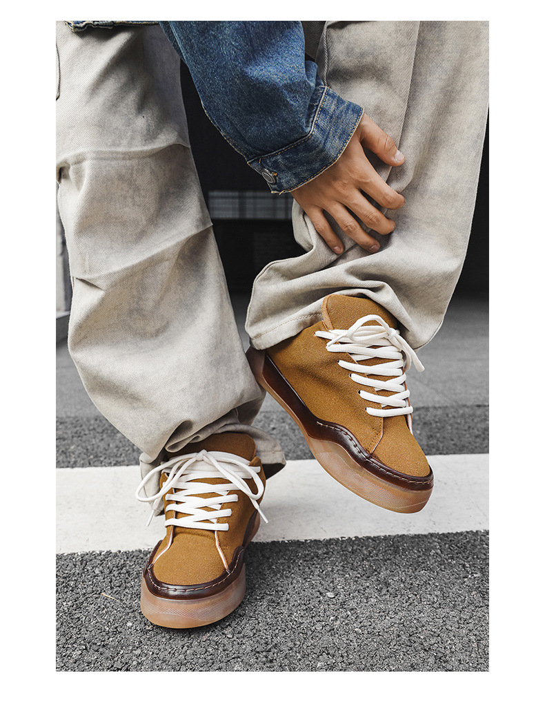 Herren Freizeitschuhe Mit Dicker Sohle Und Plateau Absatz_voghion.com