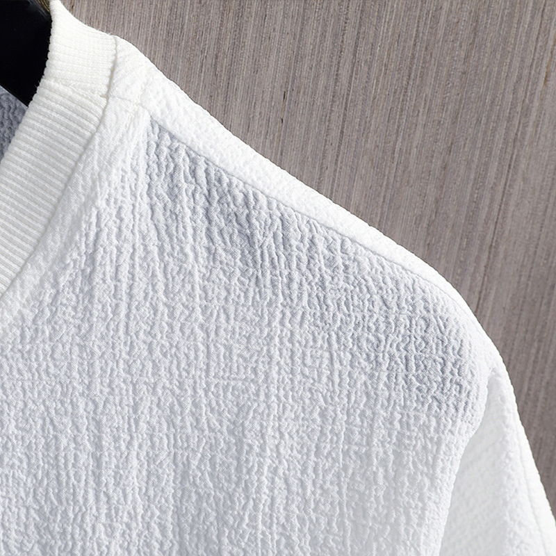 Camiseta de manga corta para hombre 2022 verano nuevo cuello redondo de media manga estilo coreano slim fit más tamaño camiseta juvenil camisa de fondo