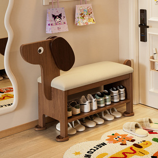 Dog Shoe Changing Stool Multi-Layer Household Shoe Changing Stool Shoe Rack Integrated Entrance Door Cute Simple Modern Shoe Rack Shoe Changing Stool