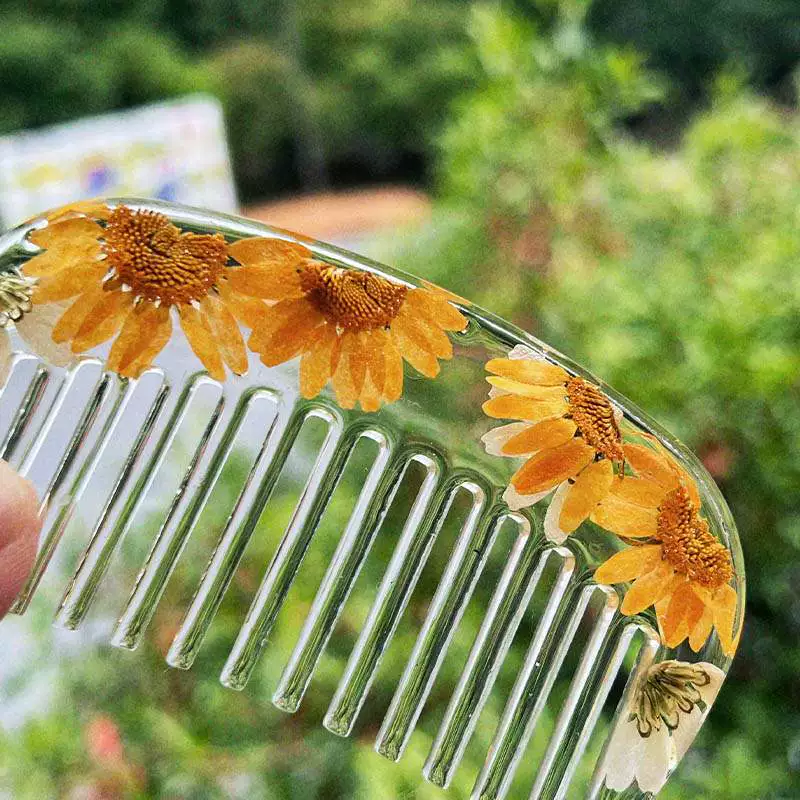 Материал для изготовления расчески с клеем своими руками, детский сад, клей, расческа с сухоцветами, силиконовый материал, набор для творчества, материал для самостоятельного изготовления, расческа с клеем