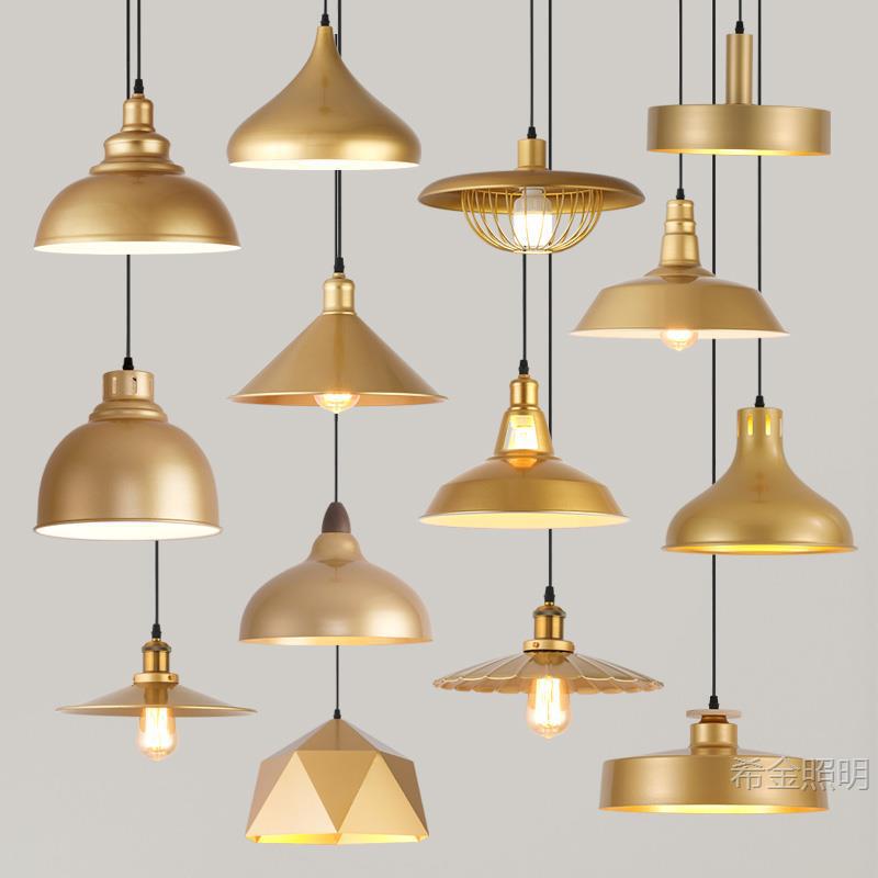 Retro Industrial Style Single-Head Restaurant Chandelier Nordic Barber Shop Lamps Hot Pot Catering Chain Commercial Lighting