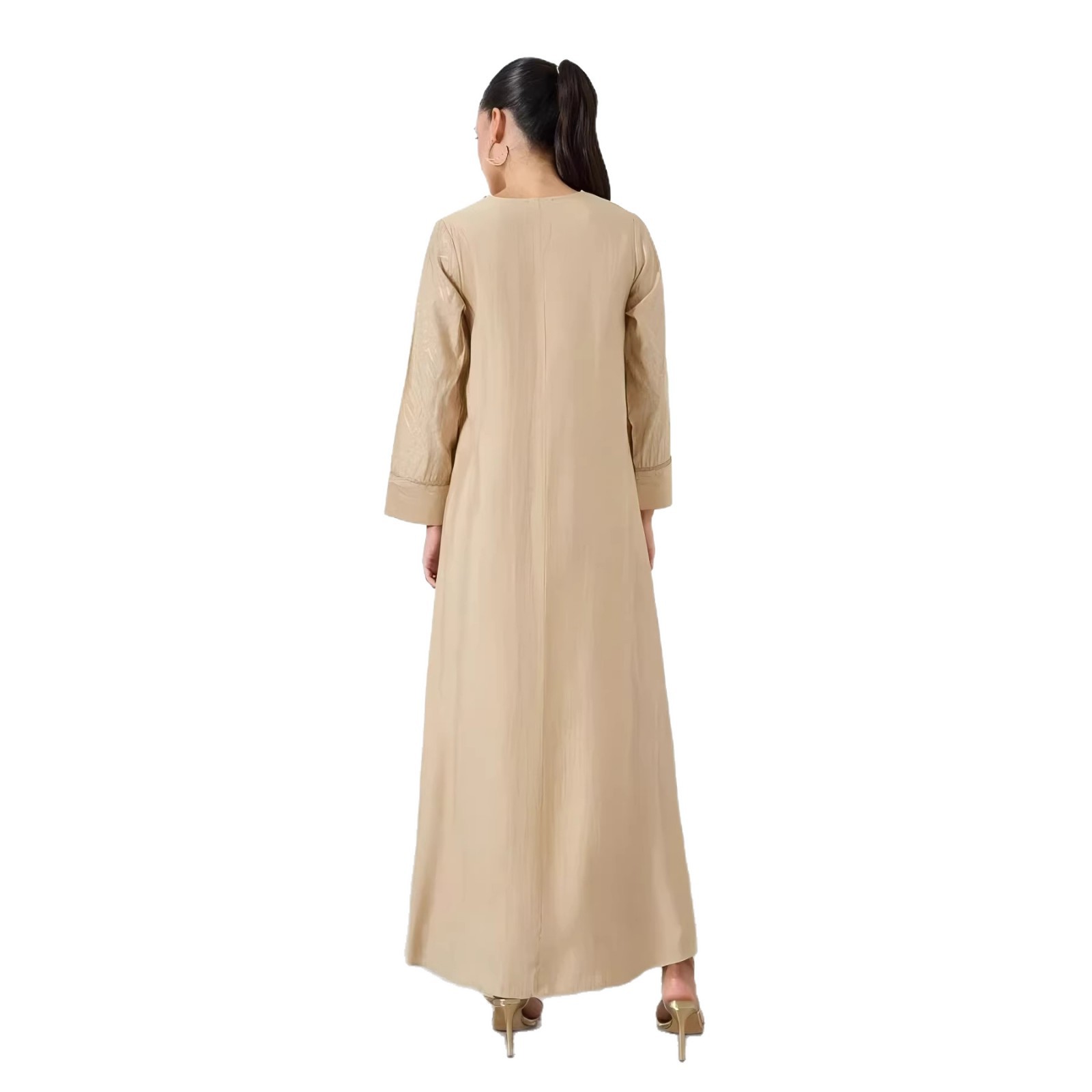 Middle Eastern Muslim Ethnic Style Sequin Party Evening Gown Robe Dress_voghion.com
