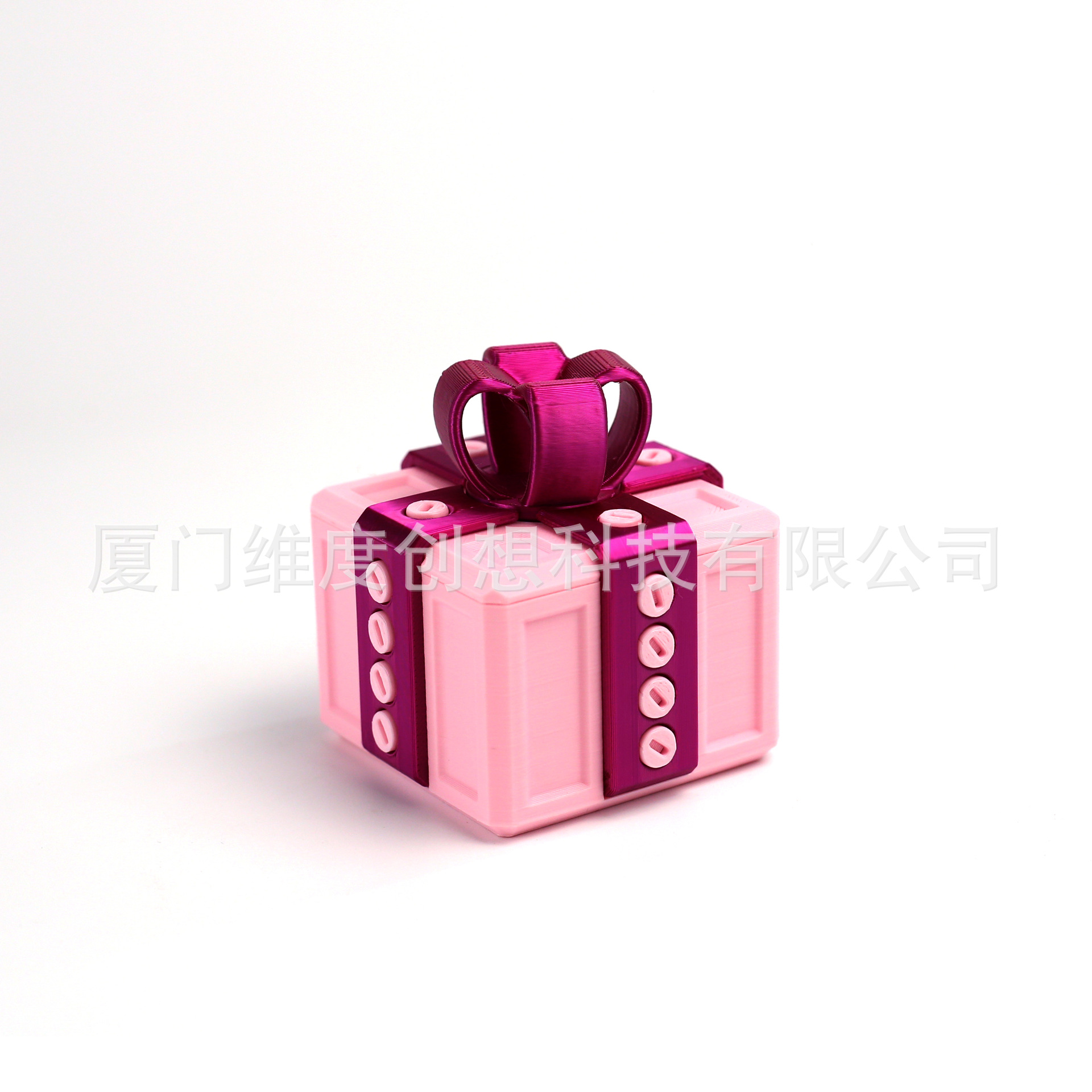 컴팩트 박스 + 로즈 레드 리본