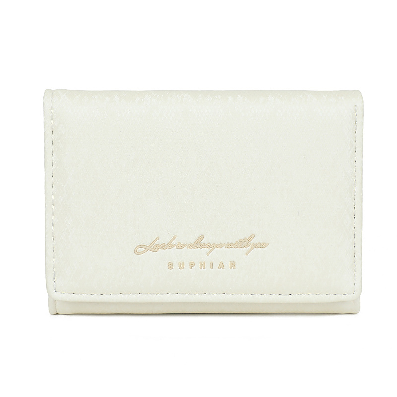 Nuevo multifuncional pu billetera de damas pequeña billetera de tres plegables bolsa de cambio de gran capacidad billetera de damas tela de algodón de alta calidad