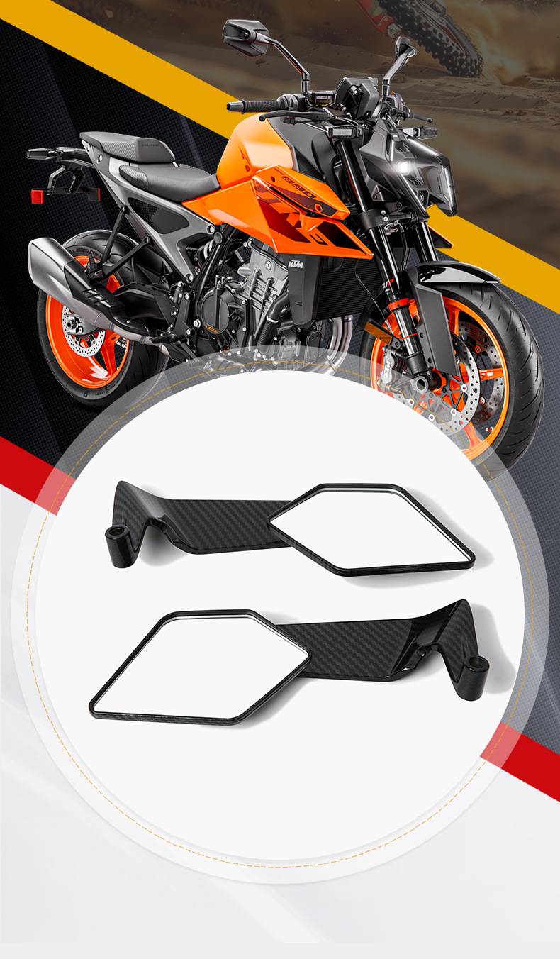 Motorcycle Modified Fixed Wing Rearview Mirror, Universal for Niu Ninebot Electric Scooters, Large Field of View Reflector Wholesale
