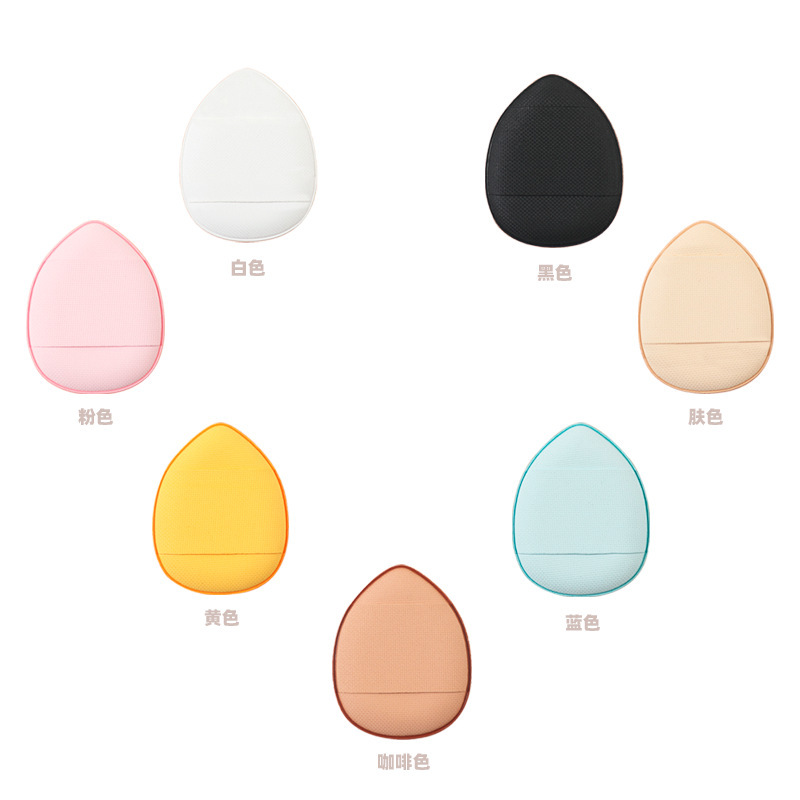 Fabricantes Pulgar Puff Mini Mini Pequeño Cojín de aire húmedo y seco Puff Gota de agua Puff de la yema del dedo Producción y venta al por mayor