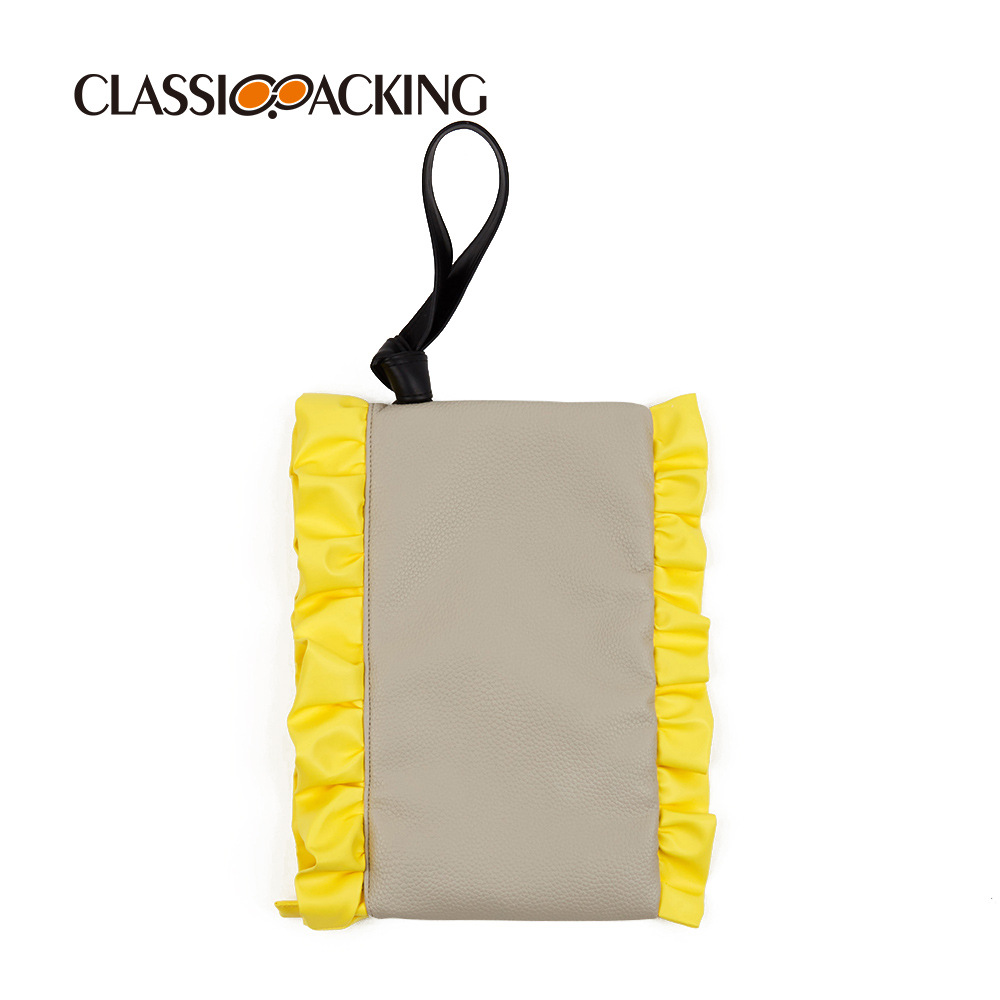 Japonés simple bolsa de lavado de gran capacidad empalme plegable diseño cuidado de la piel bolsa de almacenamiento salir bolsa de maquillaje portátil