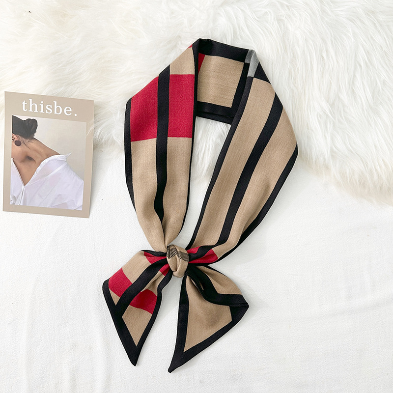 Diseño coreano de doble cara de estilo nicho toallas de correa de moda otoño y invierno damas de alto nivel de decoración bufandas de collar toallas de ángulo