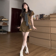 法式黑色连衣裙子女夏季2025新款漂亮掐腰裙韩系收腰绝美百搭长裙