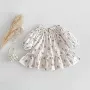 灯笼袖女童新款碎花公主裙