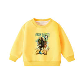 美国黄金版山海经通通哥童装周边衣服秋冬融合怪儿童长袖T恤上衣