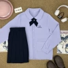 Uniform, shirt, mini-skirt, Thailand, loose straight fit